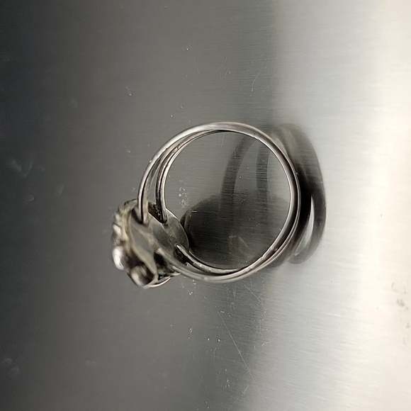 5g Vtg Native American Old Pawn Turquoise And Sterling Silver Size 7 Ladies Ring - Picture 16 of 16